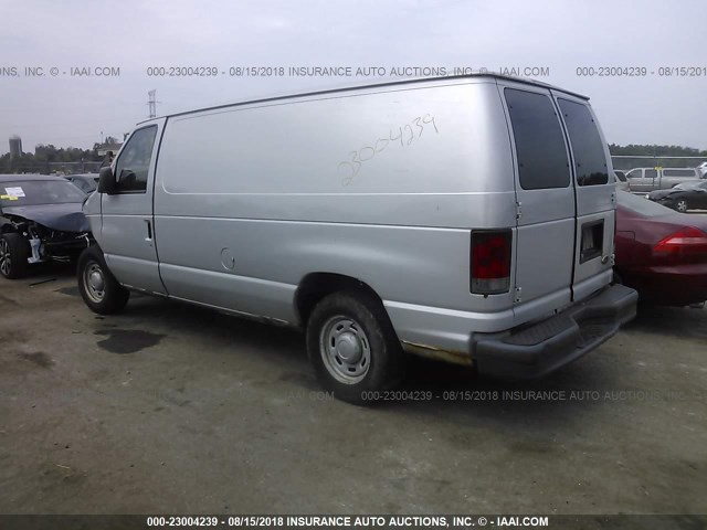 1FTRE14W16HB17965 - 2006 FORD ECONOLINE E150 VAN SILVER photo 3