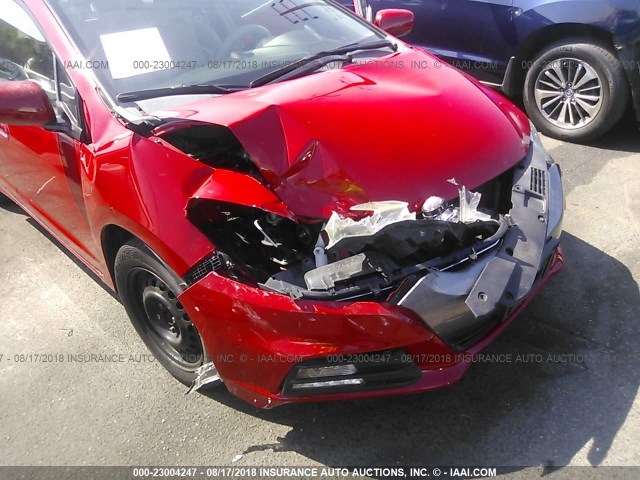 JHMZE2H35CS000702 - 2012 HONDA INSIGHT RED photo 6