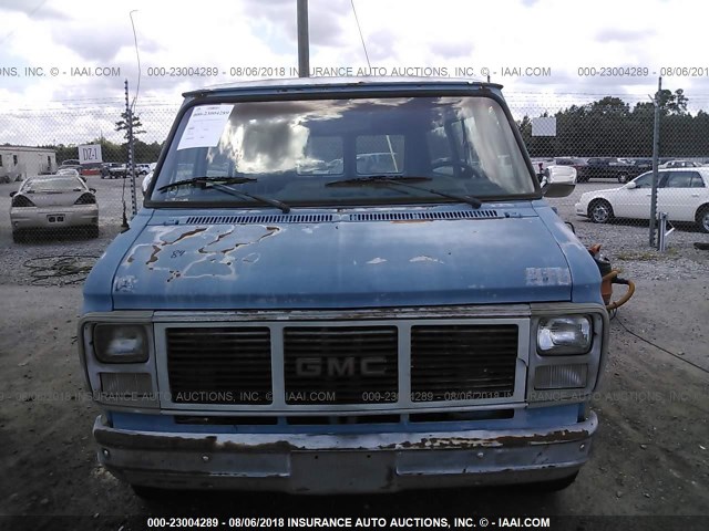 1GTEG25H5F7522795 - 1985 GMC VANDURA G2500 BLUE photo 6