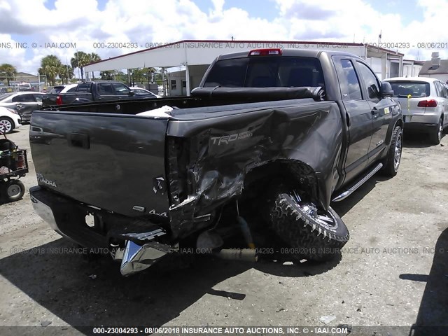 5TFBW54109X091685 - 2009 TOYOTA TUNDRA DOUBLE CAB/DOUBLE CAB SR5 BEIGE photo 4