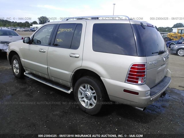 4M2DU86W04ZJ41565 - 2004 MERCURY MOUNTAINEER  GOLD photo 3