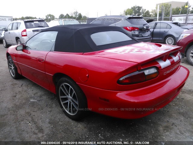 2G1FP32G822147260 - 2002 CHEVROLET CAMARO Z28 RED photo 3