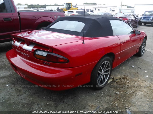 2G1FP32G822147260 - 2002 CHEVROLET CAMARO Z28 RED photo 4