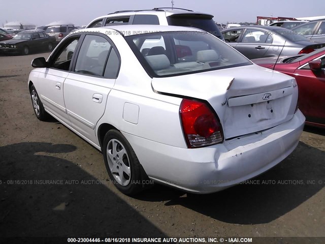 KMHDN46D96U317616 - 2006 HYUNDAI ELANTRA GLS/GT/LIMITED WHITE photo 3