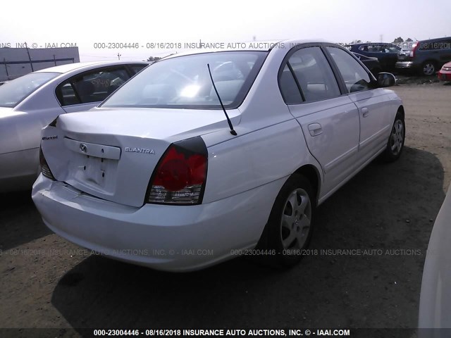 KMHDN46D96U317616 - 2006 HYUNDAI ELANTRA GLS/GT/LIMITED WHITE photo 4