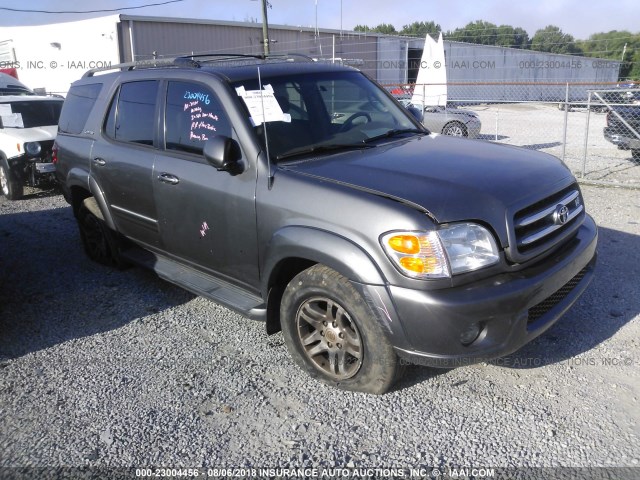 5TDZT38A54S210268 - 2004 TOYOTA SEQUOIA LIMITED GRAY photo 1