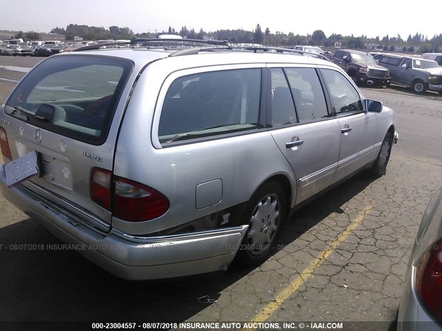 WDBJH82F8WX012974 - 1998 MERCEDES-BENZ E 320 4MATIC SILVER photo 4