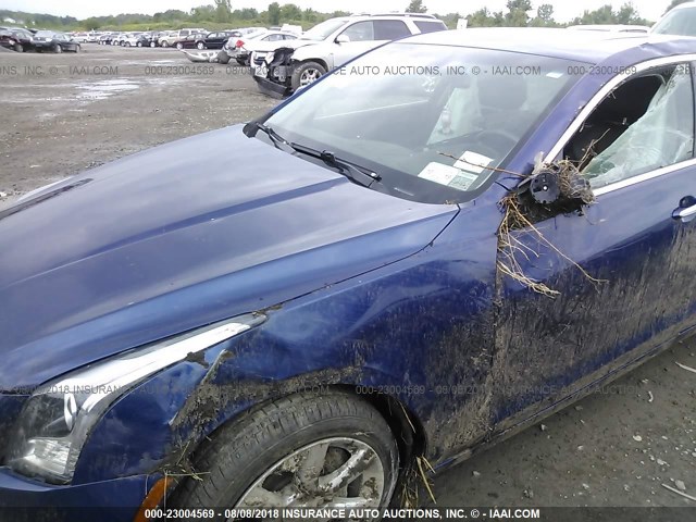 1G6AG5RXXE0162693 - 2014 CADILLAC ATS BLUE photo 6