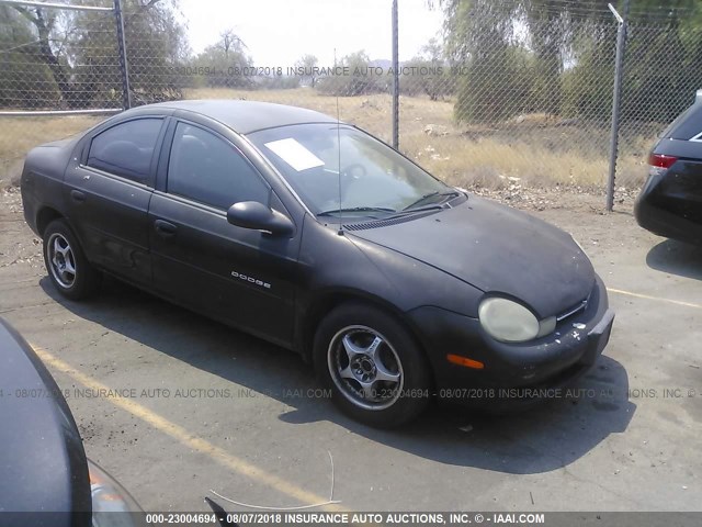 1B3ES46C21D139163 - 2001 DODGE NEON SE/ES BLACK photo 1