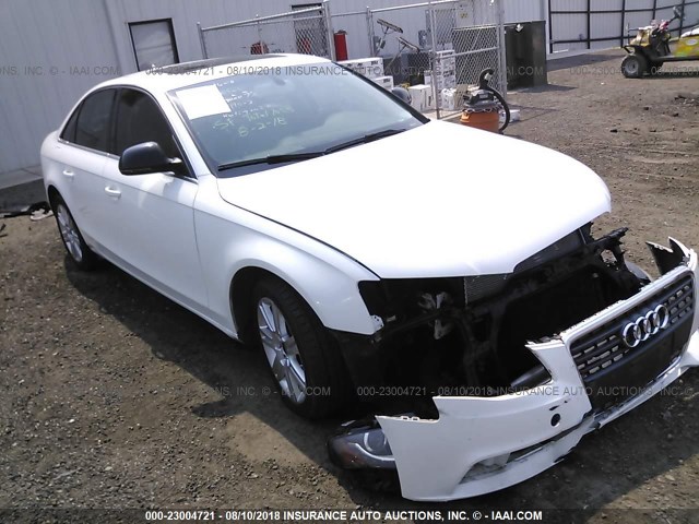 WAUSF78K69N035466 - 2009 AUDI A4 PREMIUM PLUS WHITE photo 1