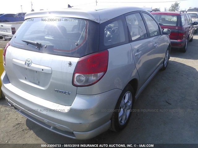 2T1KR32E13C123969 - 2003 TOYOTA COROLLA MATRIX XR SILVER photo 4