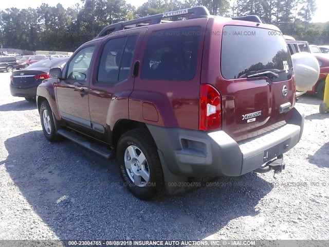 5N1AN08U26C558237 - 2006 NISSAN XTERRA OFF ROAD/S/SE RED photo 3