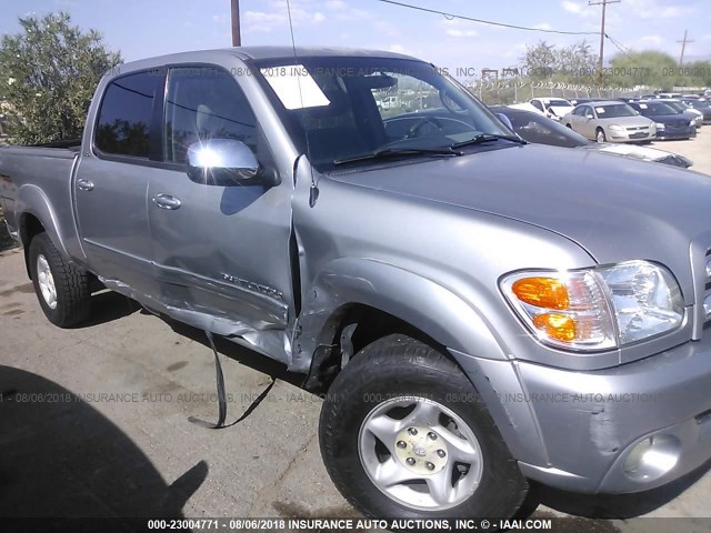 5TBET34154S458288 - 2004 TOYOTA TUNDRA DOUBLE CAB SR5 SILVER photo 6