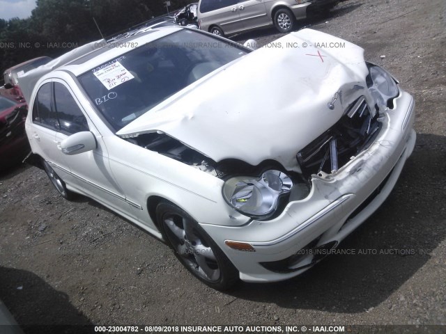 WDBRF52H36A891344 - 2006 MERCEDES-BENZ C GENERATION 2006 230 WHITE photo 1