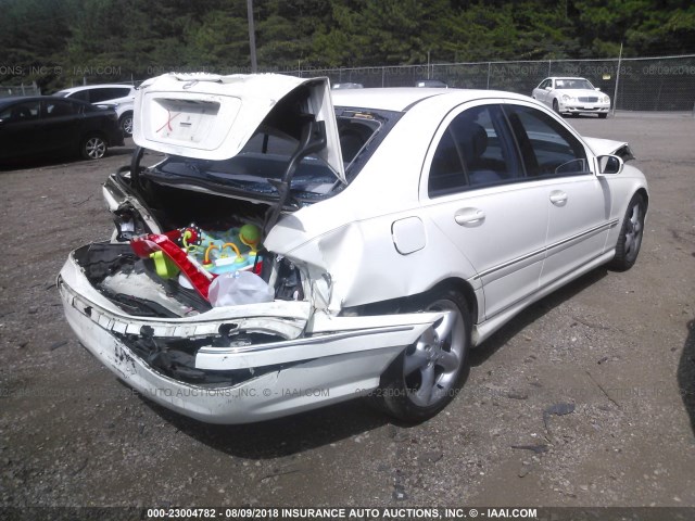 WDBRF52H36A891344 - 2006 MERCEDES-BENZ C GENERATION 2006 230 WHITE photo 6