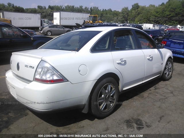 1MEHM42W68G604900 - 2008 MERCURY SABLE PREMIER WHITE photo 4