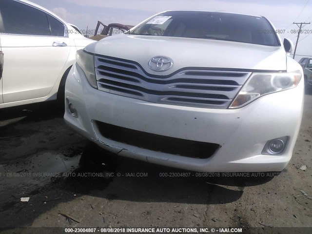 4T3BE11A79U005390 - 2009 TOYOTA VENZA WHITE photo 6