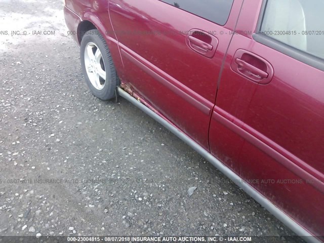 1GNDV23LX5D205692 - 2005 CHEVROLET UPLANDER LS RED photo 6