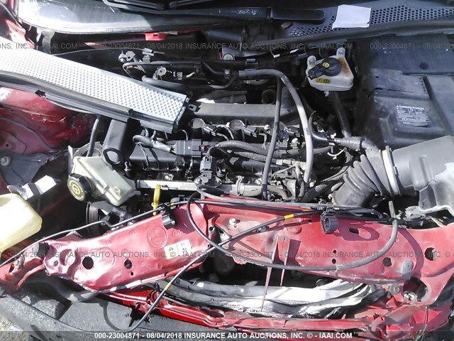 1FAHP34N87W165796 - 2007 FORD FOCUS ZX4/S/SE/SES 红色 照片 10