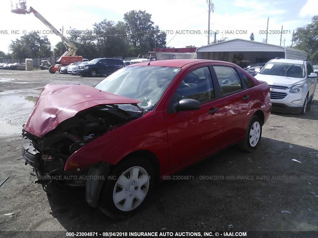 1FAHP34N87W165796 - 2007 FORD FOCUS ZX4/S/SE/SES 红色 照片 2
