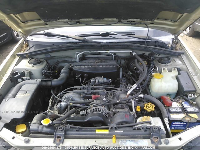 JF1SG65624H746872 - 2004 SUBARU FORESTER 2.5XS მწვანე ფოტო 10