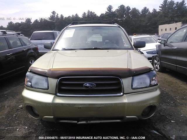 JF1SG65624H746872 - 2004 SUBARU FORESTER 2.5XS GREEN photo 6