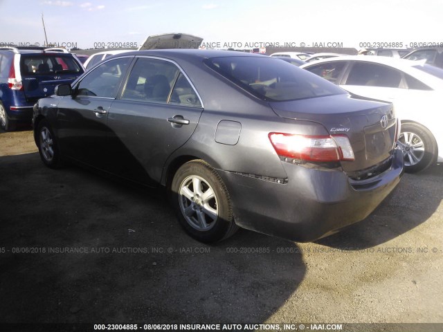 4T1BB46K49U062926 - 2009 TOYOTA CAMRY HYBRID GRAY photo 3