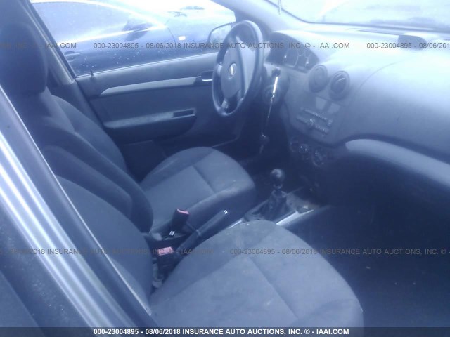 KL1TD5DE6AB125019 - 2010 CHEVROLET AVEO LS/LT 灰色 照片 5