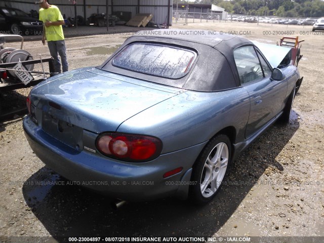 JM1NB353150413511 - 2005 MAZDA MX-5 MIATA LS BLUE photo 4