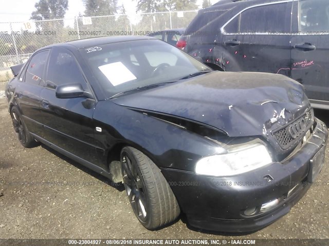 WAUDC28D5YA145890 - 2000 AUDI A4 1.8T QUATTRO BLACK photo 1