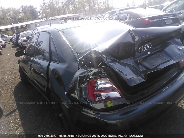 WAUDC28D5YA145890 - 2000 AUDI A4 1.8T QUATTRO BLACK photo 3