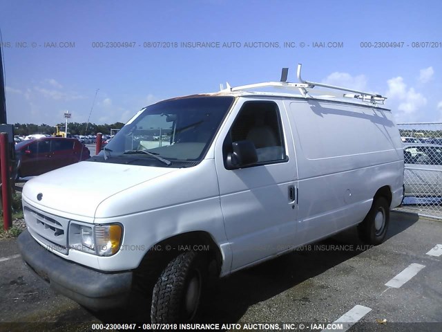 1FTRE14271HA14569 - 2001 FORD ECONOLINE E150 VAN WHITE photo 6