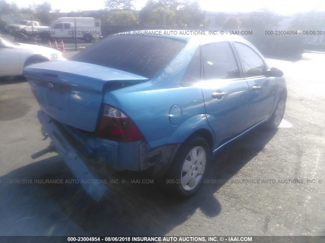 1FAFP34N97W106716 - 2007 FORD FOCUS ZX4/S/SE/SES 蓝色 照片 4