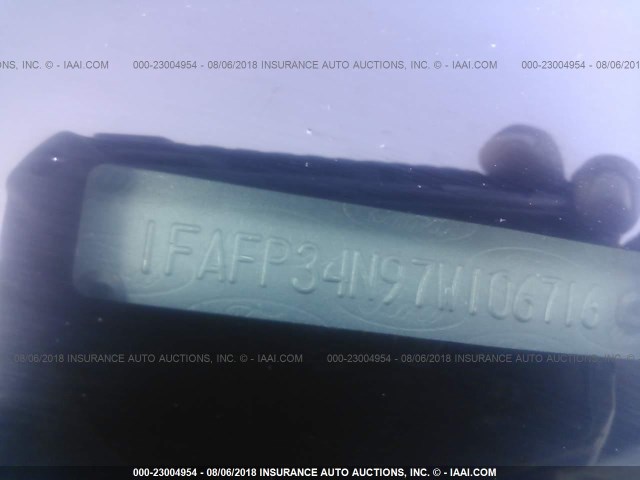 1FAFP34N97W106716 - 2007 FORD FOCUS ZX4/S/SE/SES 蓝色 照片 9