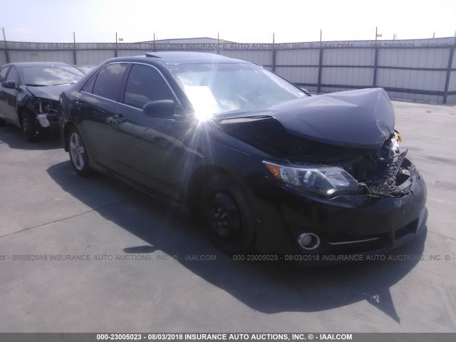 4T1BF1FK6CU072769 - 2012 TOYOTA CAMRY SE/LE/XLE BLACK photo 1