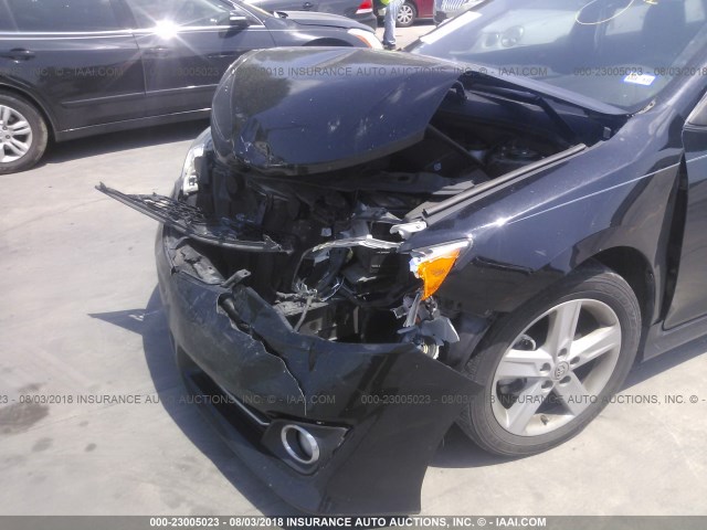 4T1BF1FK6CU072769 - 2012 TOYOTA CAMRY SE/LE/XLE BLACK photo 6
