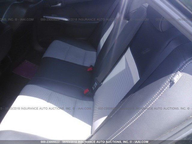 4T1BF1FK6CU072769 - 2012 TOYOTA CAMRY SE/LE/XLE BLACK photo 8