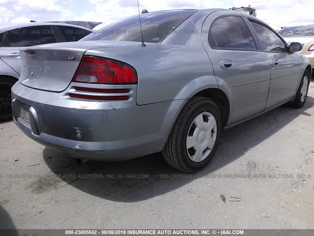 1B3EL46T56N230927 - 2006 DODGE STRATUS SXT GRAY photo 4