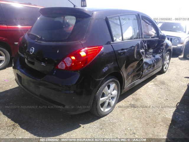 3N1BC1CP4BL496962 - 2011 NISSAN VERSA S/SL MAROON photo 4