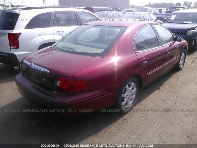 1MEFM50U42G618574 - 2002 MERCURY SABLE GS/GS PLUS MAROON photo 4