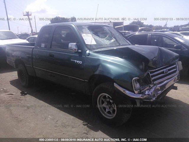 JT4TN12DXV0039187 - 1997 TOYOTA T100 XTRACAB GREEN photo 1