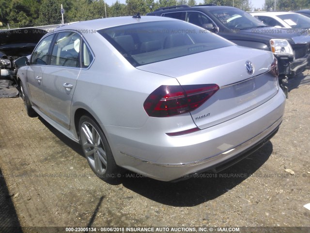 1VWDT7A38HC077636 - 2017 VOLKSWAGEN PASSAT R-LINE SILVER photo 3