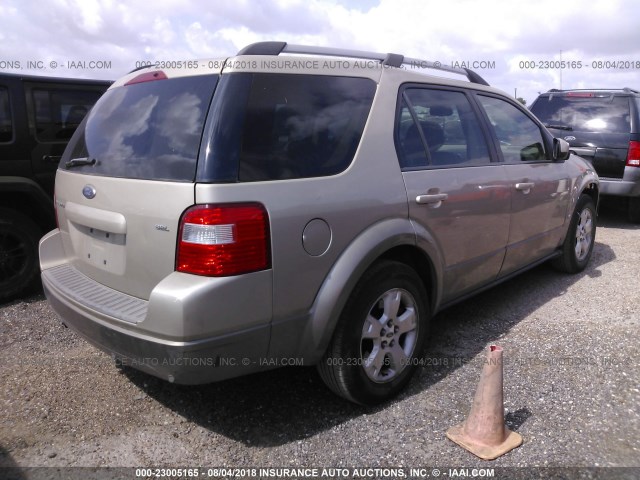 1FMZK02166GA05061 - 2006 FORD FREESTYLE SEL BEIGE photo 4