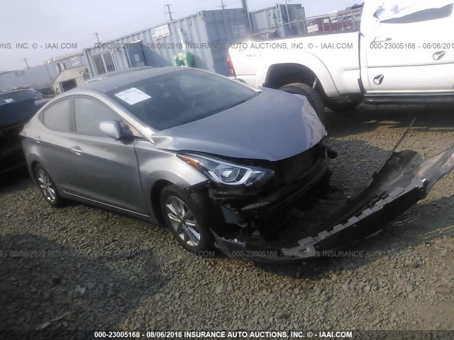 KMHDH4AE7FU255141 - 2015 HYUNDAI ELANTRA SE/SPORT/LIMITED GRAY photo 1