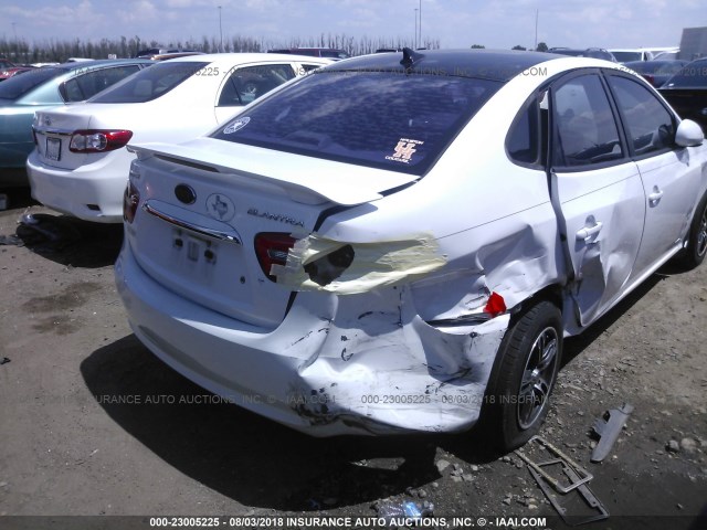 KMHDU4AD1AU009858 - 2010 HYUNDAI ELANTRA BLUE/GLS/SE WHITE photo 6