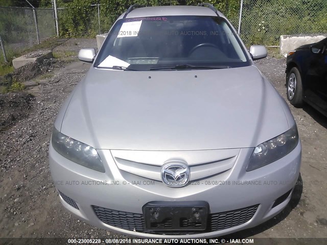 1YVHP82D175M38286 - 2007 MAZDA 6 S SILVER photo 6