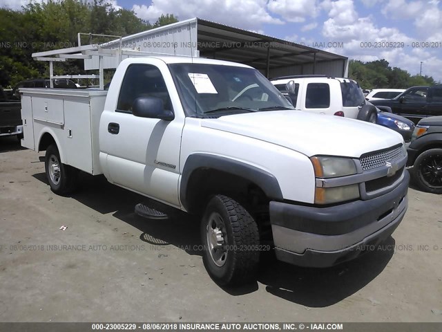 1GBHK24U24E266090 - 2004 CHEVROLET SILVERADO K2500 HEAVY DUTY WHITE photo 1