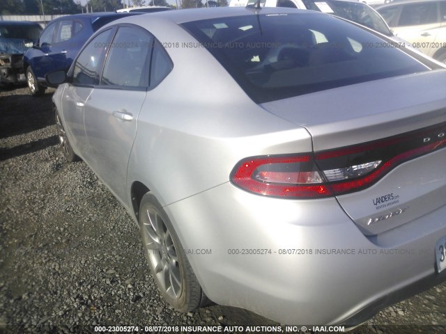 1C3CDFBA8DD148135 - 2013 DODGE DART SXT SILVER photo 3