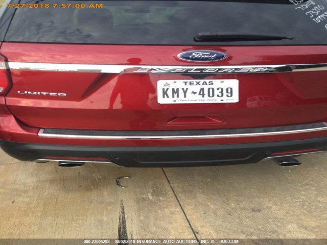 1FM5K7F87JGB35227 - 2018 FORD EXPLORER LIMITED MAROON photo 11