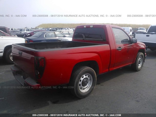 1GCCSBF98C8148931 - 2012 CHEVROLET COLORADO RED photo 4